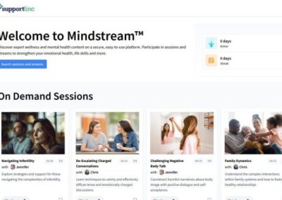 Mindstream(TM) wellness education