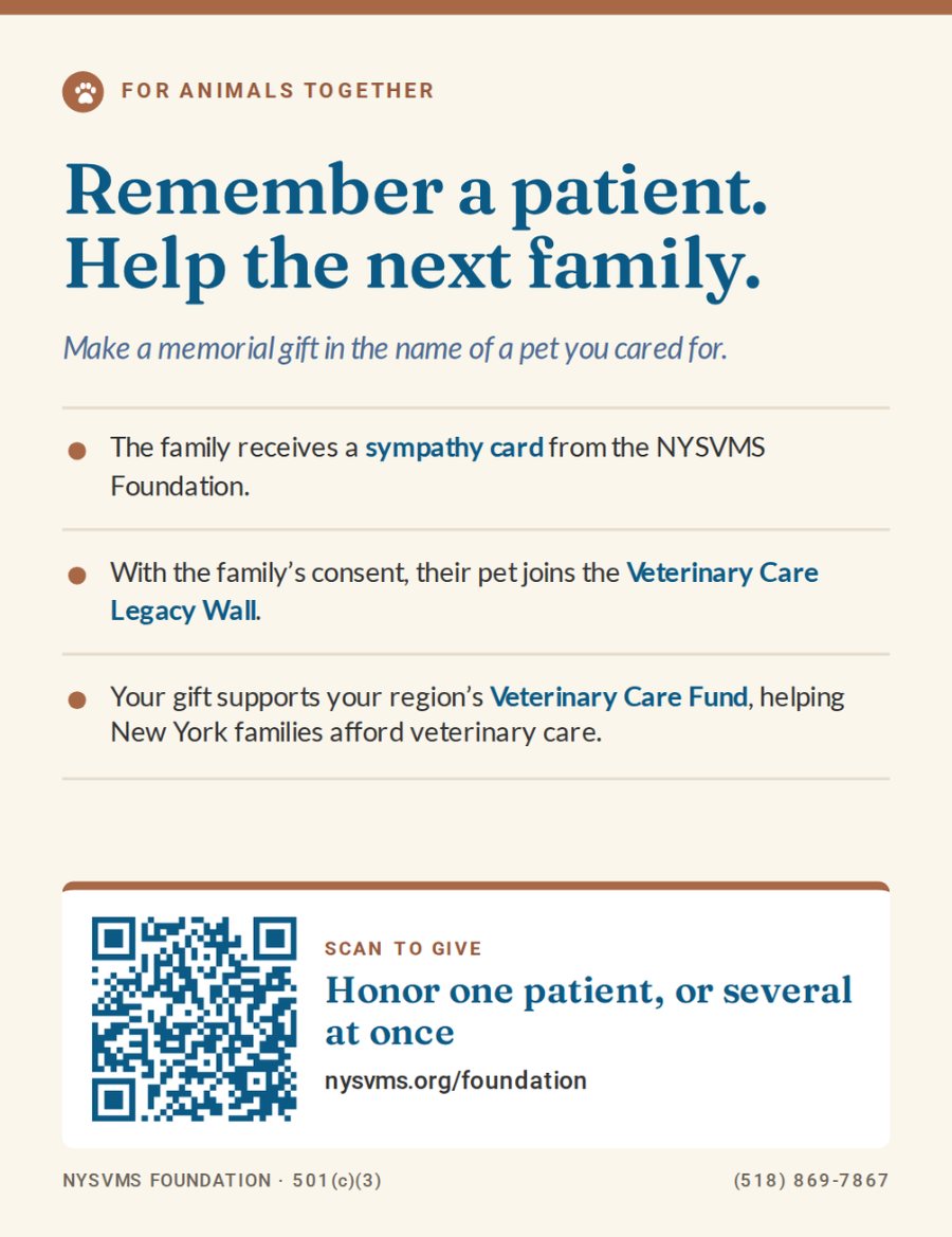 NYSVMS Foundation memorial giving
